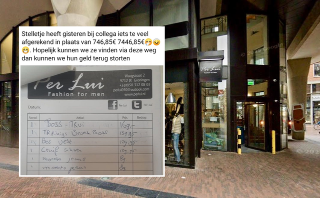 Het bonnetje (inzet) en kledingwinkel Per Lui.